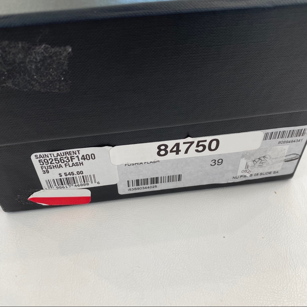 39 9 Saint Laurent Tribute Nu Pieds Slide Sandals - Picture 16 of 16